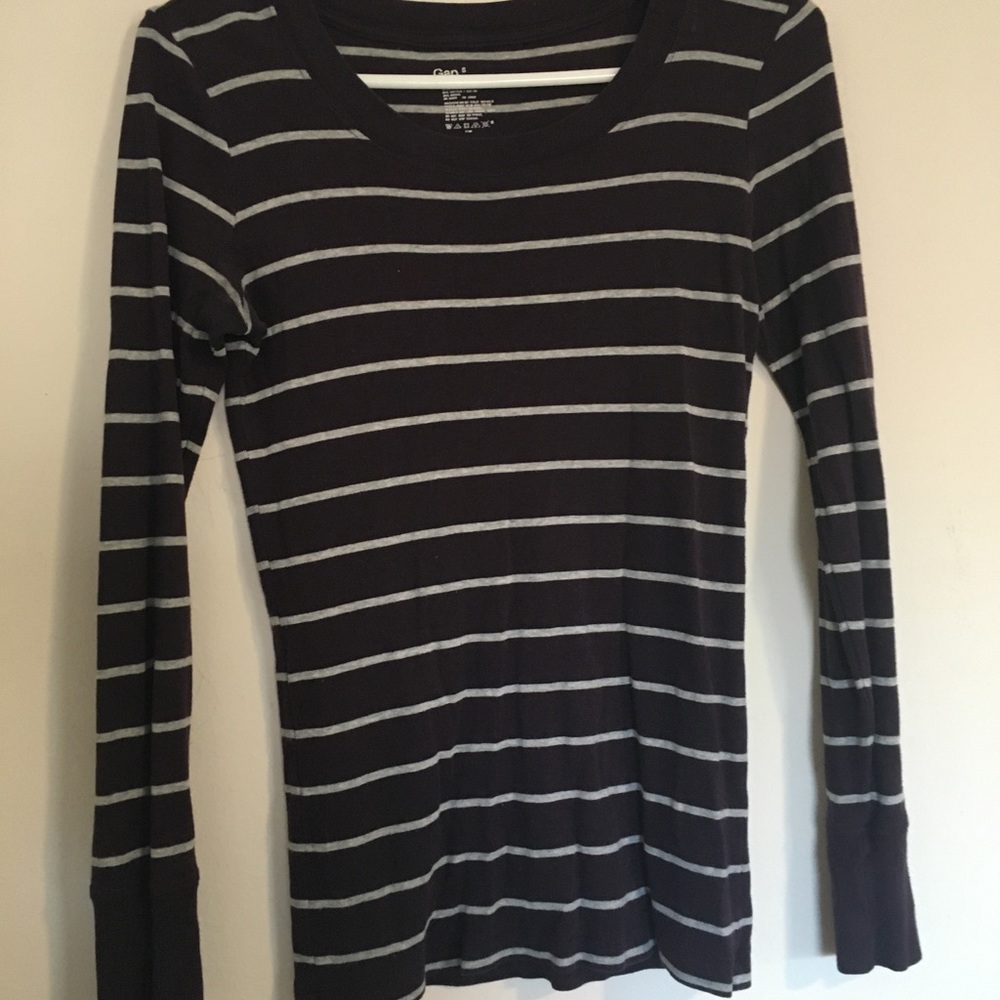 Purple striped shirt